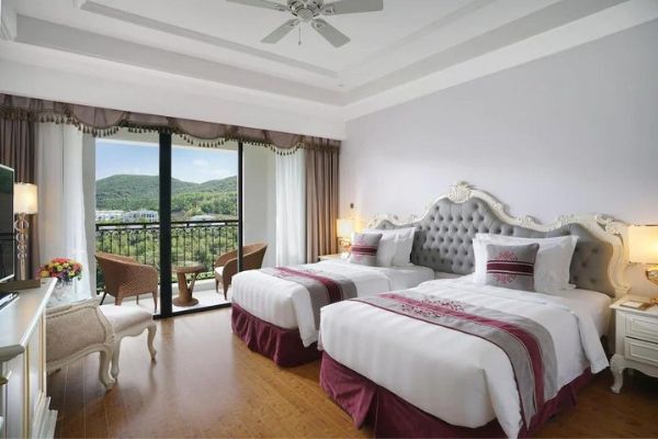 Phòng Deluxe 2 Giường Hướng Biển (deluxe Twin Ocean View) Vinpearl Discovery Rockside Nha Trang